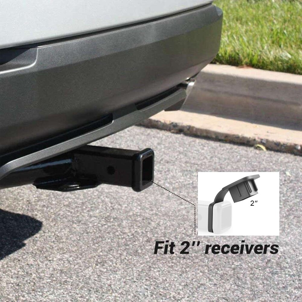 2 Inch Trailer Hitch Receiver Cover Insert for Dodge Ram Benz Toyota Ford Jeep Auto Trailer Hitch Cover Plug Caps Rubber