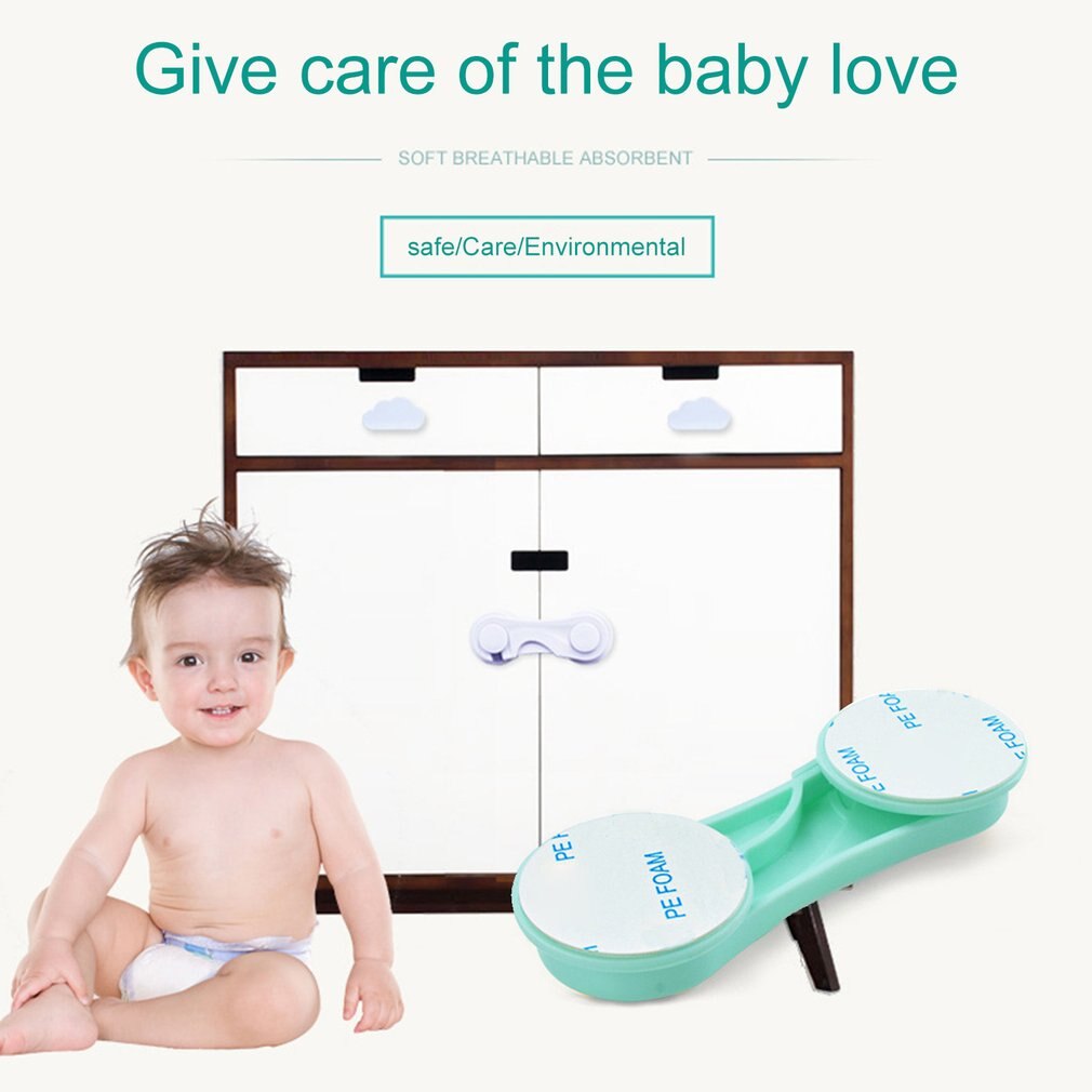 Children's safe drawer lock Baby cabinet refrigerator lock Anti-pinch Door Drawer Lock Wardrobe Protect Kids