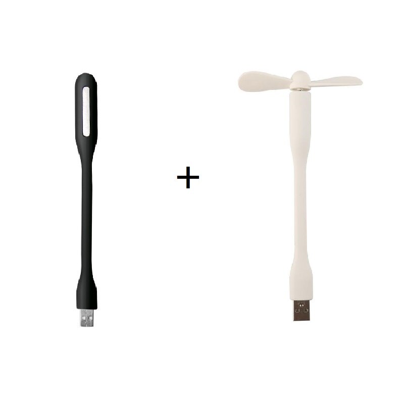 mini ventole USB ventilatore USB portatile e lampada a portato USB dispositivo di raffreddamento flessibile banca di alimentazione di raffreddamento per computer portatile ventilatore da tavolo per PC: bianca