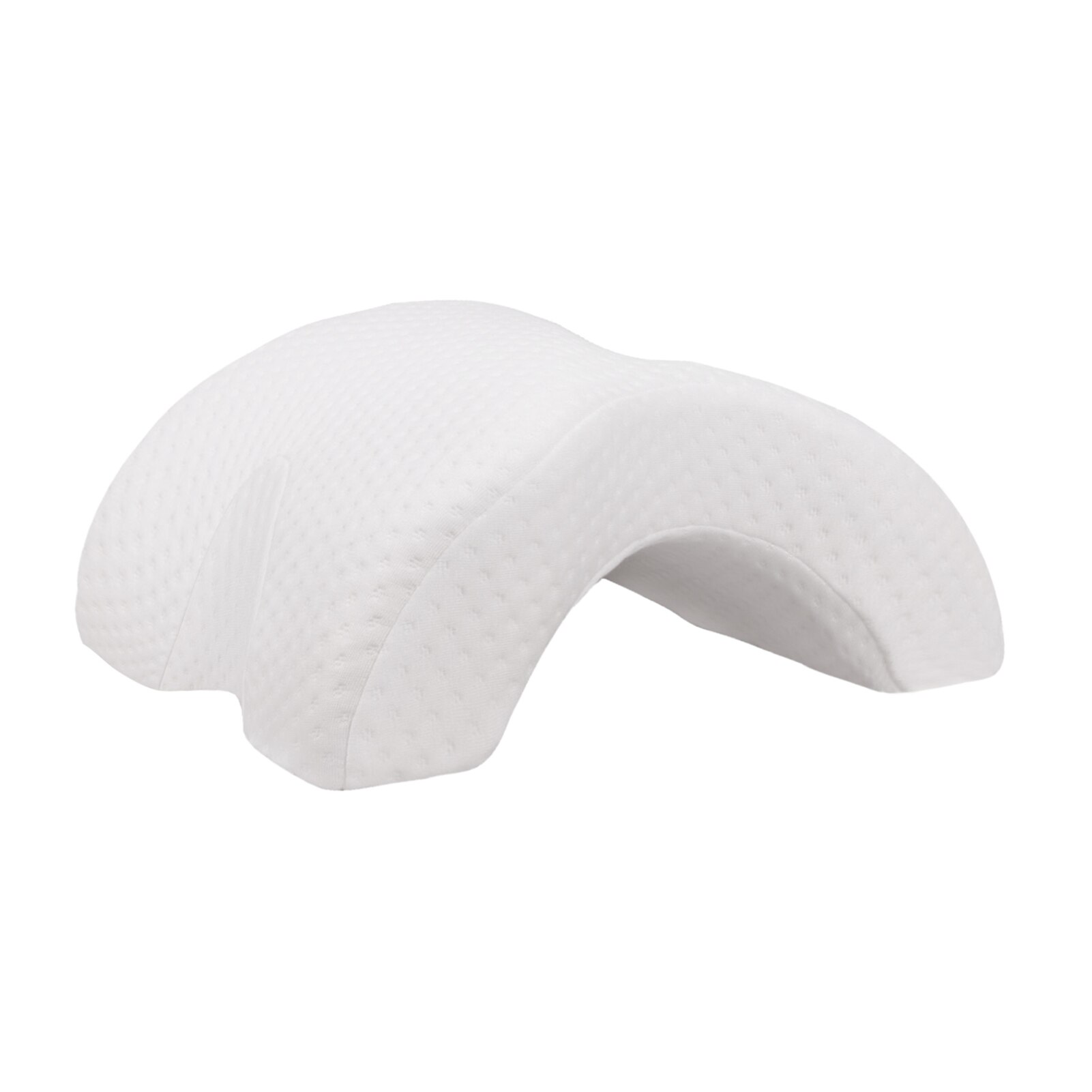 Memory Foam Neck Pillow Arched Nap pillow Couple Sleeping Pillow Slow Rebound Side Sleeper Arm Rest Pillow Back Support Pillow: White