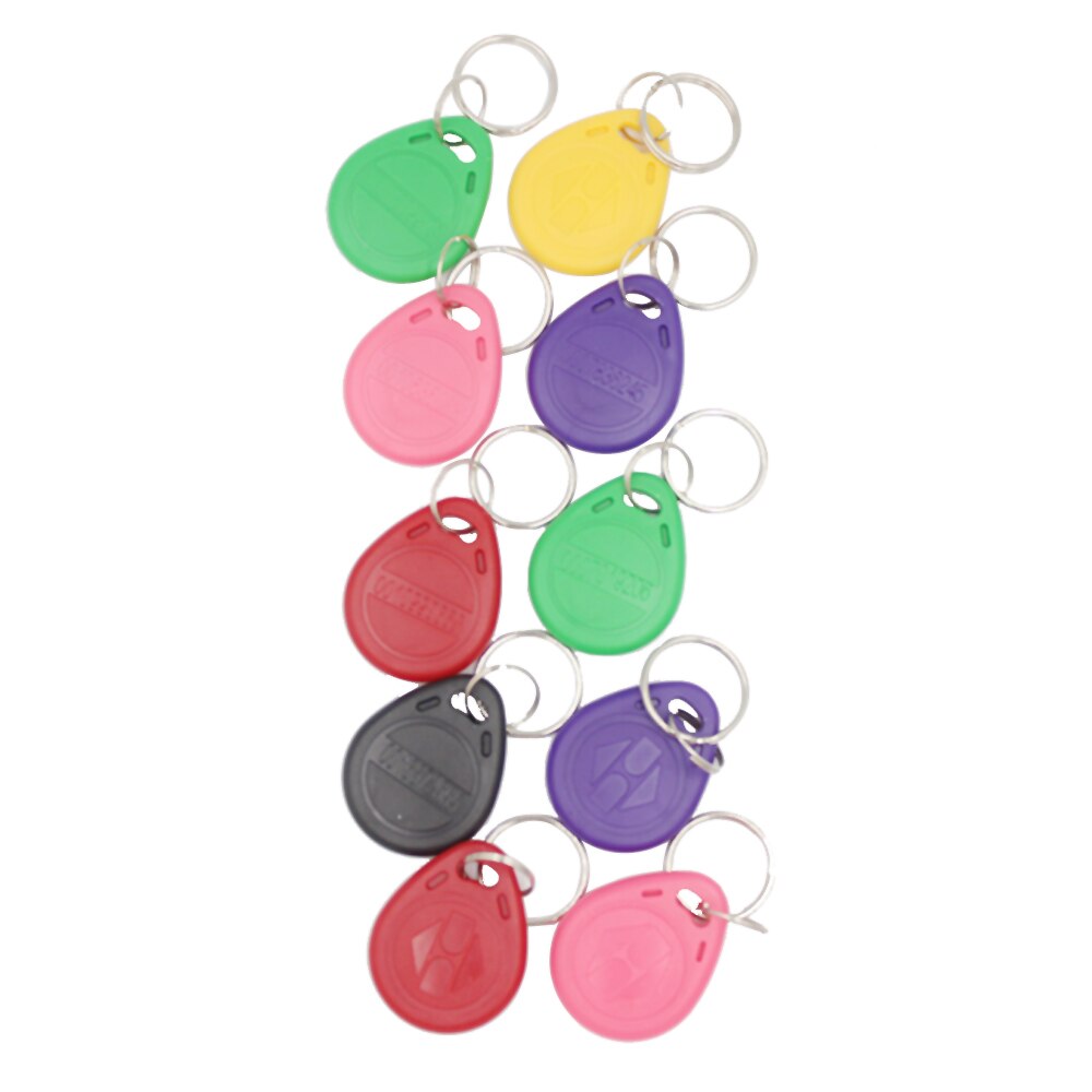 Backlight Touch 125khz RFID Card Access Control keypad EM card reader Door Lock opener wiegand 26 output Anti-disassembly Alarm: mix color 10pc key