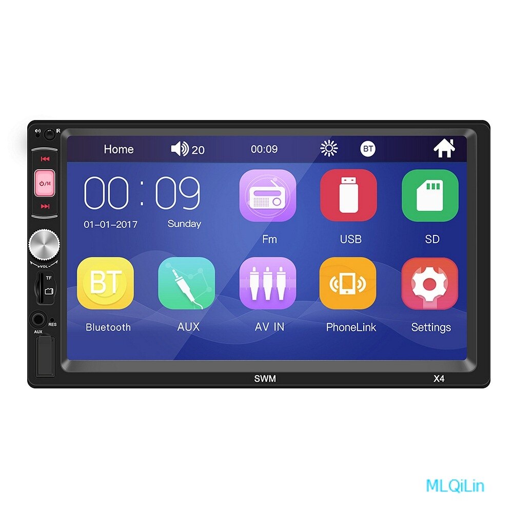 7 inch HD car MP5 player X4 Car player With 4LED rear camera Car electronics Car video player