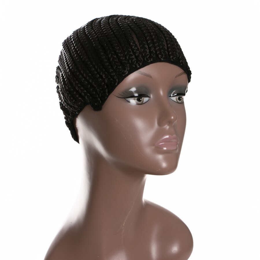 Cornrow Wig Caps For Making Wigs With Adjustable Strap Braided Products synthetic 1 piece Women Hairnets Easycap