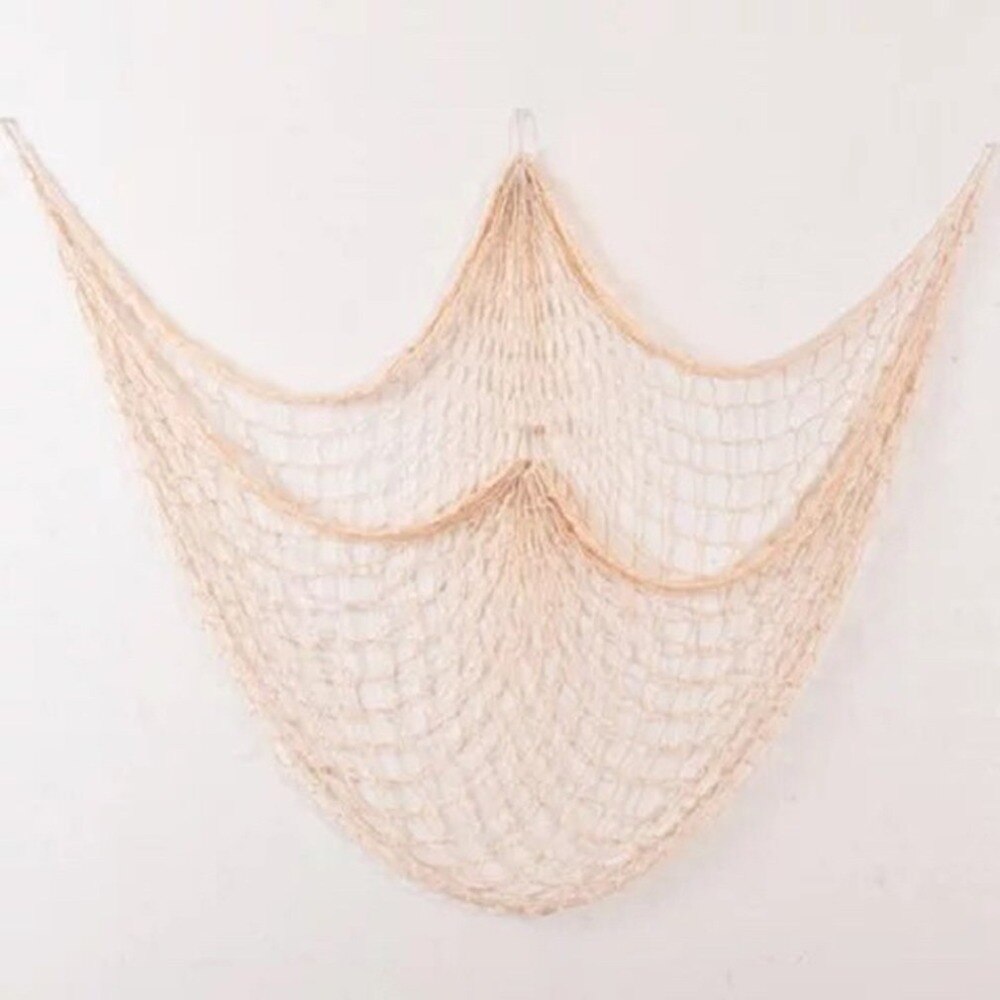 Visnet Wandkleden Decor Met Schelpen Rustieke Nautische Stijl Wandkleden Ornamenten Decoratieve Voor Thuis Bar