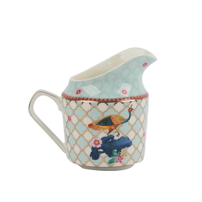 Luxury Tea Coffee Cup and Saucer Set Tea Porcelain Tea Coffee Cup Set Ceramic Espresso Tazza Home Drinkware AB50SX: Milk Tank