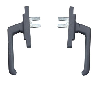 Deur En Raam Transmissie Handgrepen Aluminium Platte Open Opknoping Venster Turn Handvat: right / dark gray