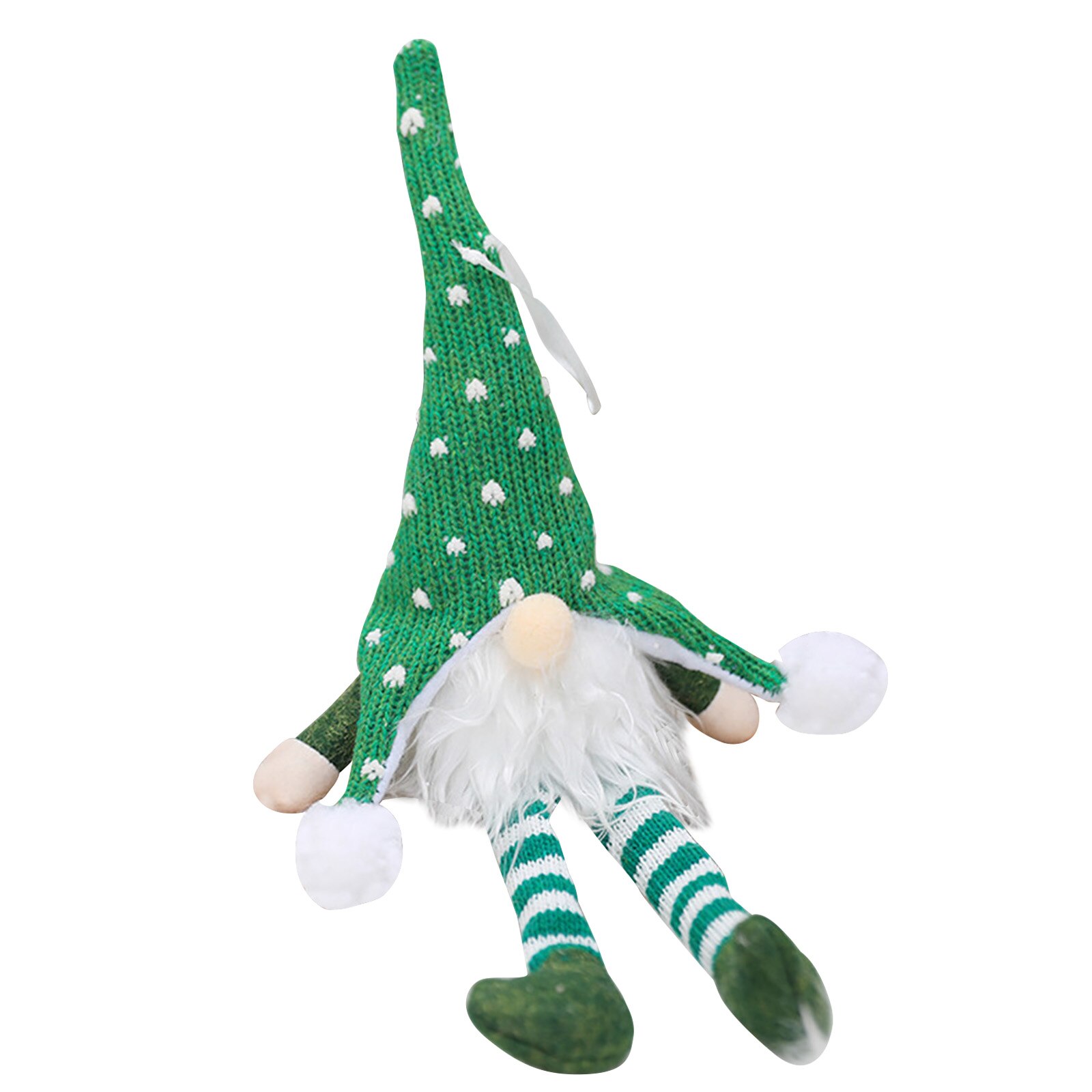 Muñeco de peluche de Papá Noel, gnomo, elfo enano, adornos para el hogar con luces, Navidad, Santa, muñeca de Navidad, adornos de Año , NSV775: green