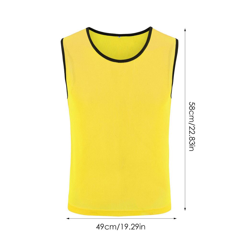 Chaleco deportivo para equipo, uniforme de juego llamativo, de entrenamiento, malla de tela de nailon de secado rápido para adultos, niños y adolescentes,