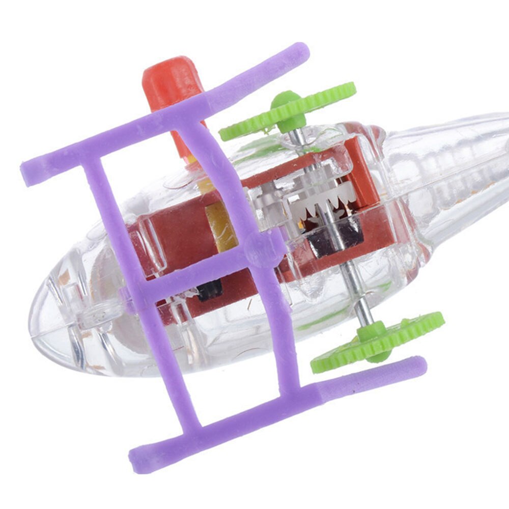 Avión cuerda-Up reloj de juguete aviones Mini aviones juguetes color plástico avión juego divertido niños al aire libre helicóptero