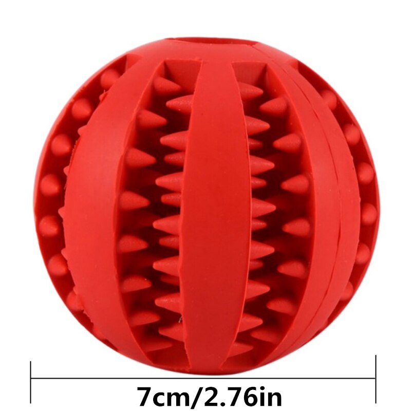 Natural Rubber Rottweiler Dog Toys: 7cm red