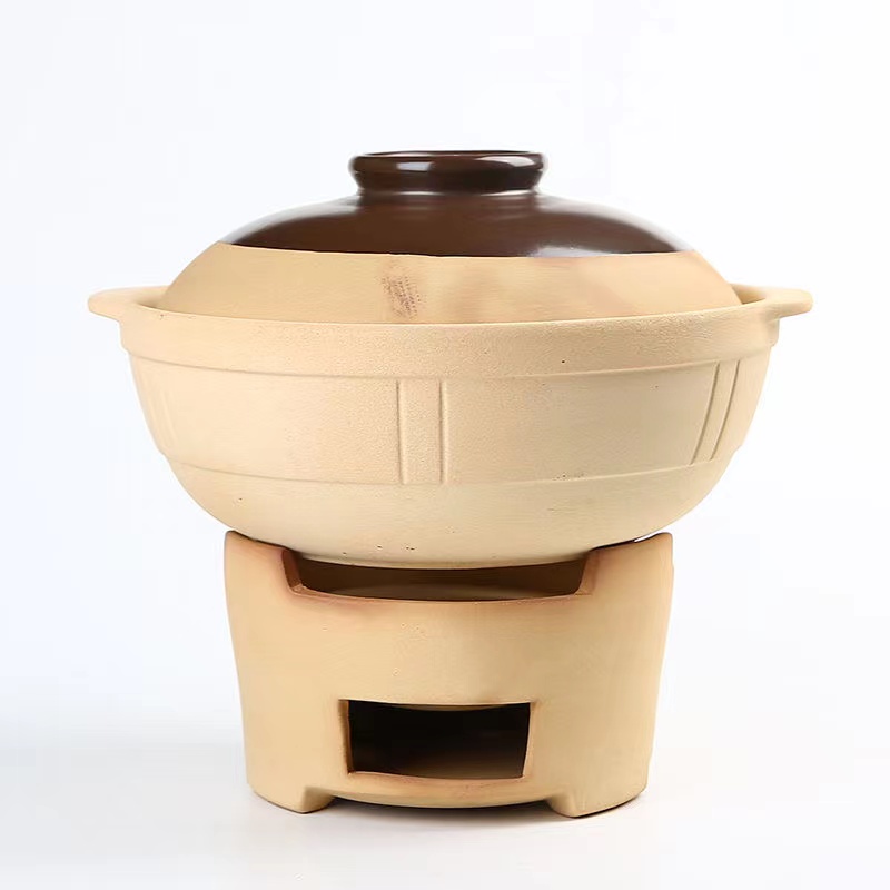 500ML 750ML Chinese Style Traditional Old Fashioned Earthen Cooking Casserole Soup Rice Porridge Pot Clay Stewpan Pan