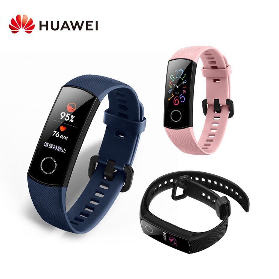 Original Globale Huawei Honor Clever Band 5 berühren Farbe Bildschirm Clever Armbinde Wasserdicht Herz Bewertung Tracker Uhr Für Android IOS