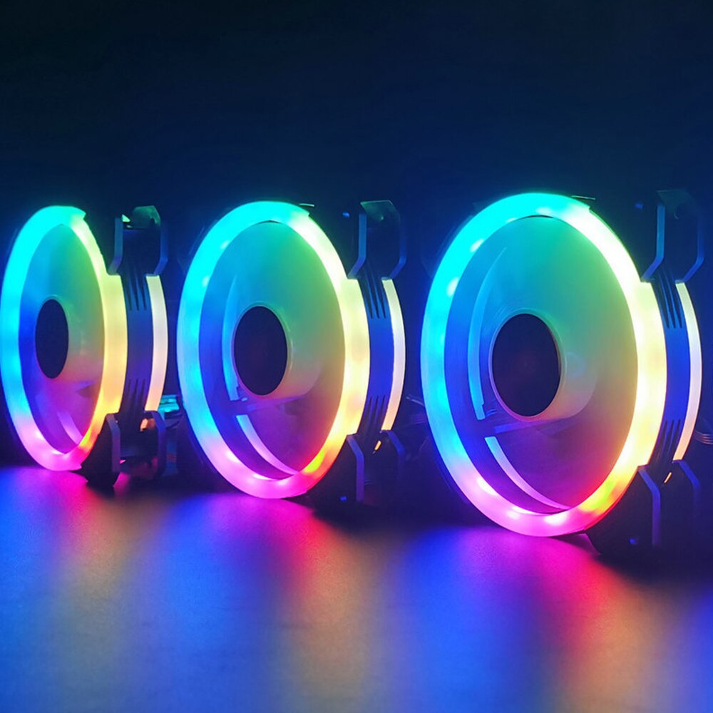 PC Desktop Computer Case Fan 120 mm Cooling Cooler Adjustable RGB Led 12V Mute Ventilador DC ARGB Fans Adjust Speed Aura Sync