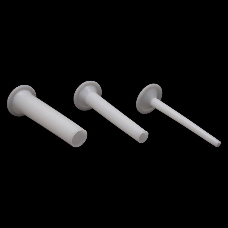 3 rozmiary kiełbasa zrobienie lejek wypełniacz nadziewarka rury robić napełniania DIY maszynka robić mięsa instrukcja H37F