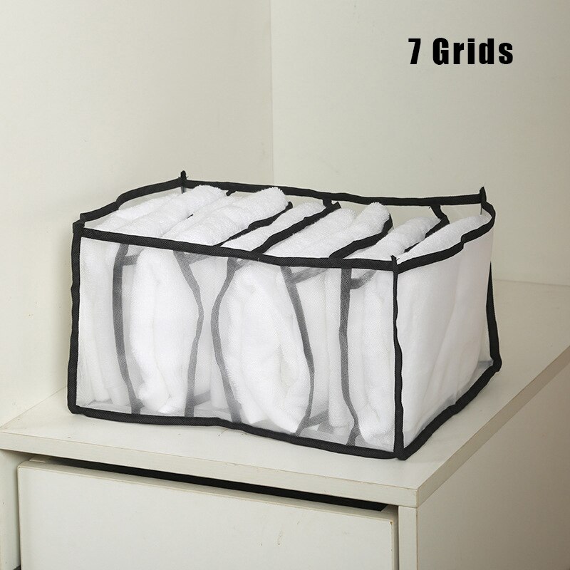 7/9 Grids Closet Kleren Lade Organizer Mesh Compartiment Opbergdoos Opvouwbare Ondergoed Organisatoren Opslag Verdelers