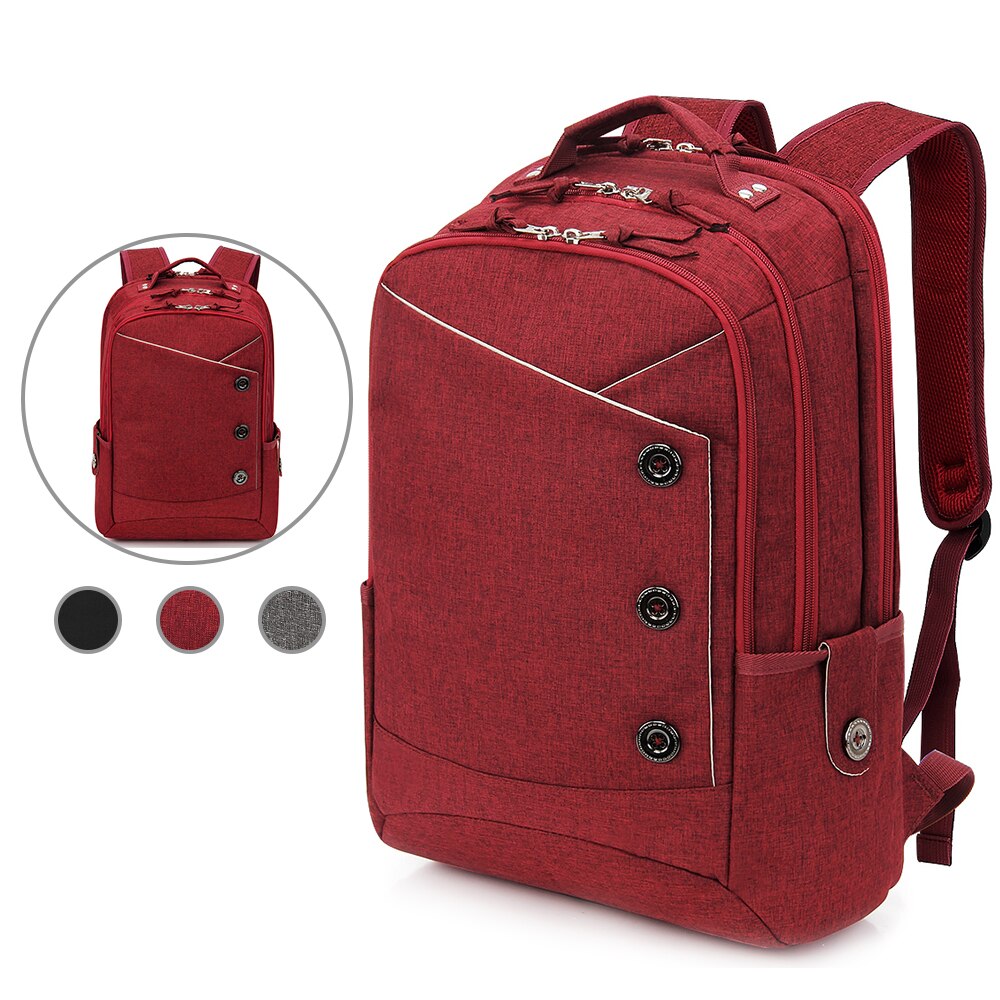 KINGSLONG Laptop Backpack Women's Mochila for Teenagers school backpack linen Casual Bags Travel bag for Women Casual: KLB1131180 RD