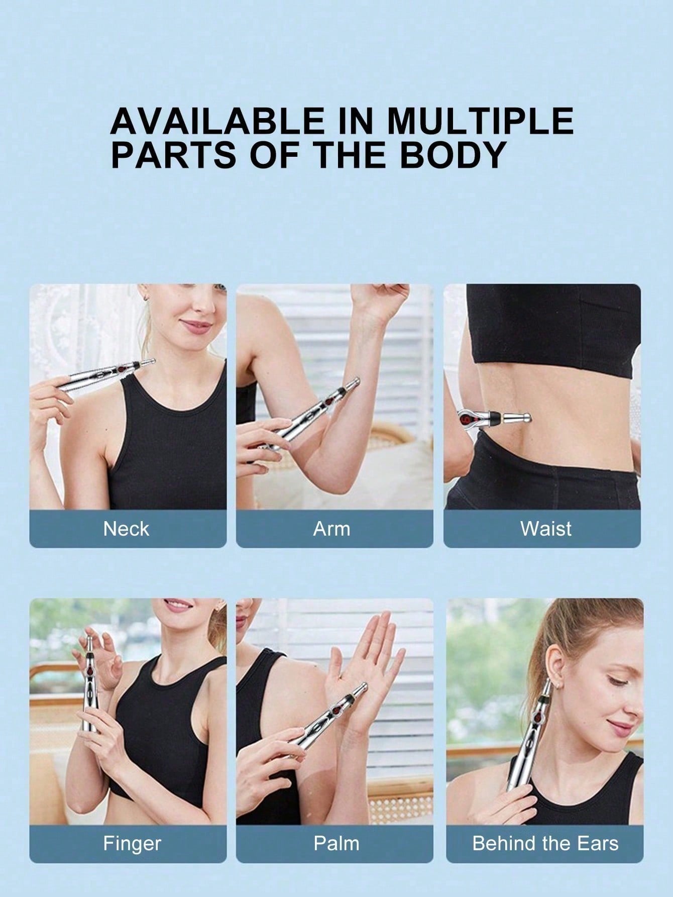 Caneta meridiana eletrônica, circulação de energia, massagem, pulso de energia, caneta meridiana, calmante e relaxante, artefato doméstico