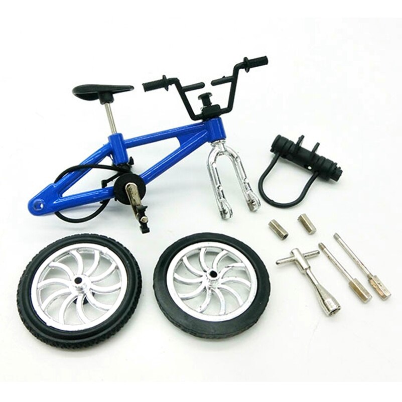 Mini legering finger bmx cykel kasse kit finger cykler værktøj legetøj bmx cykel model techdeck gadgets nyhed gag kid legetøj