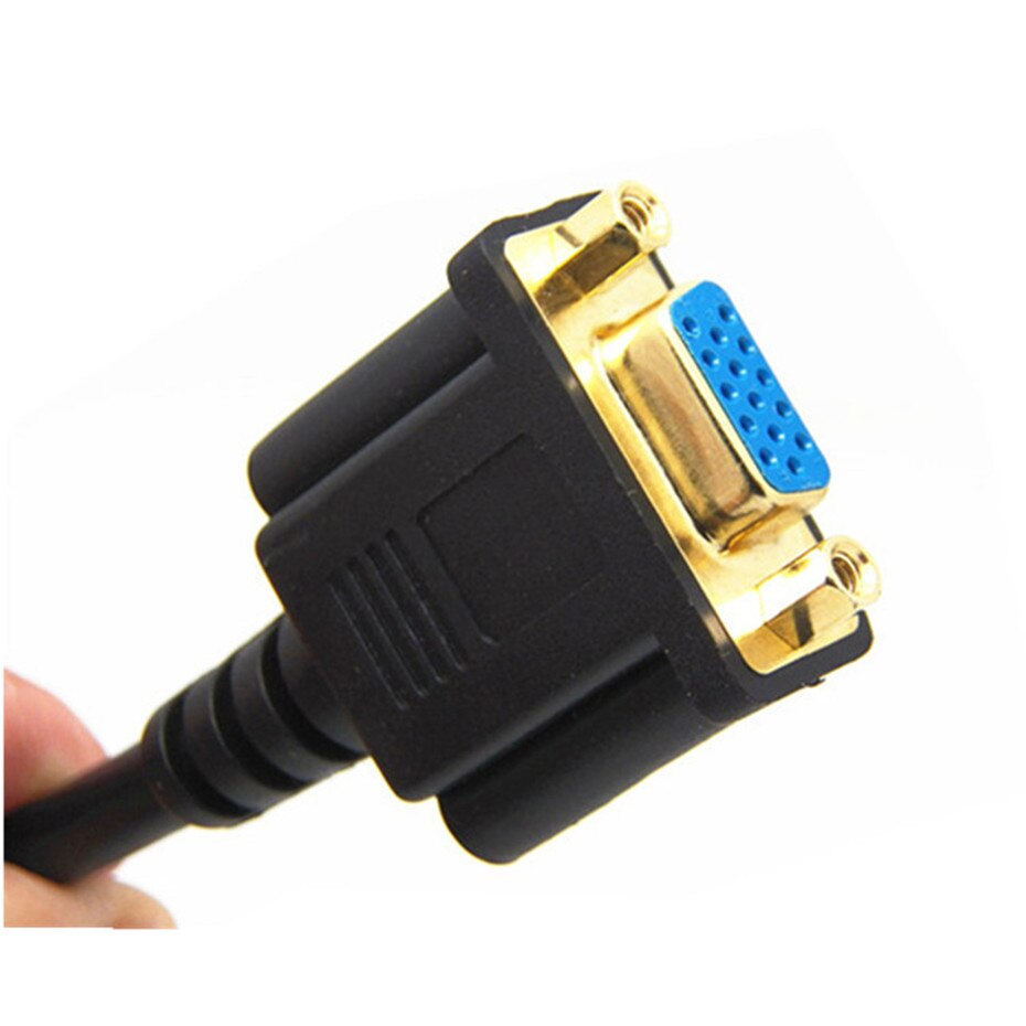 DVI to VGA Cable DVI I 24+5 Male to VGA HD 15Pin Male / Female Adapter Video Cable Support 1080P Full HD from Laptop, PC Host