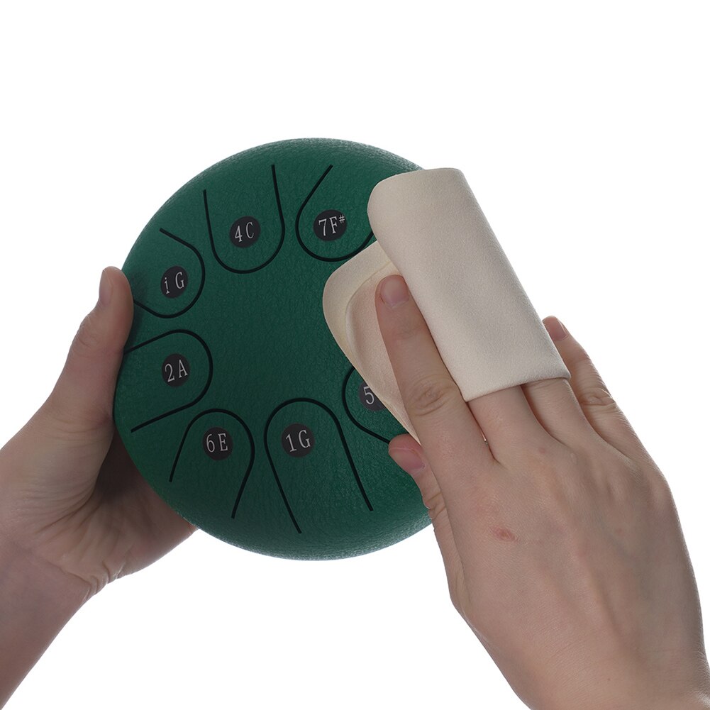 Hand Pan Tank Drum Notes Drum Musical Enjoyable Steel Tongue 6 inch 8 Tune Instrument Supplies for Children Beginner