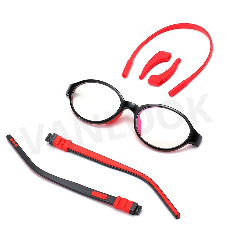 Vanlook lasten tietokonelasit tytöille pojille lapset teini häikäisynesto sininen valoa estävä näyttö peli silica  tr90 w/  kotelo
