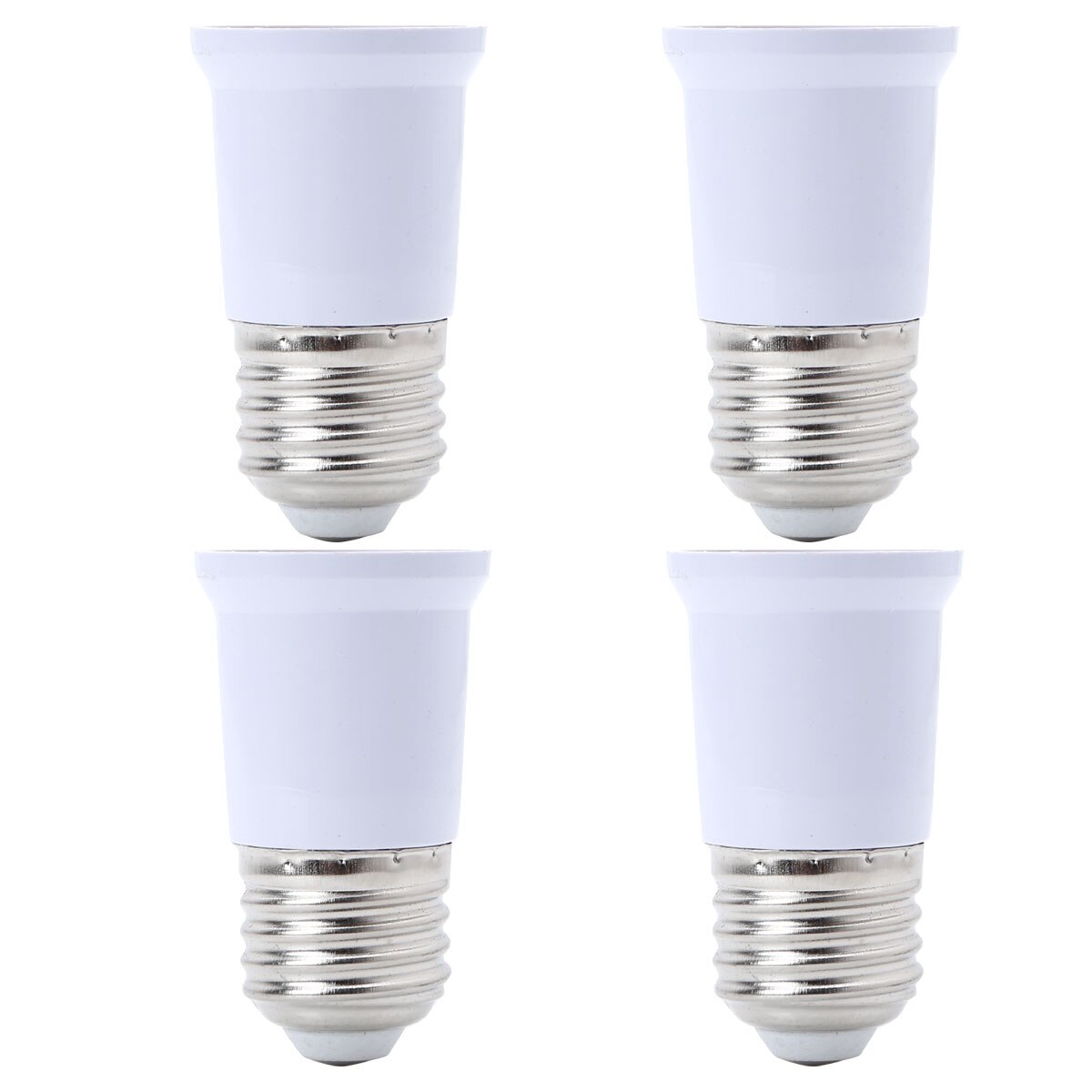 4Pcs E27 Om E14/E27 Om E27 Lamp Base Socket Premium Plastic Lamp Socket Converter Home Office commerciële Verlichting Adapter