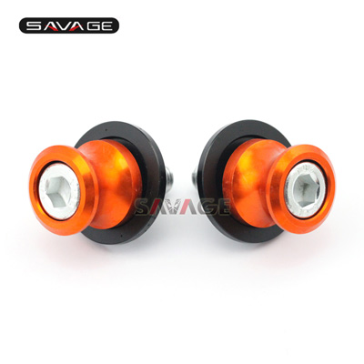 Achterbrug Spoelen Slider Voor KAWASAKI NINJA ZX-6R ZX-9R ZX-10R ZX-12R ZX-14R ZZR 600/1400 ZX6R ZX9R ZX10R ZX12R ZX14R Stand Schroef: Orange