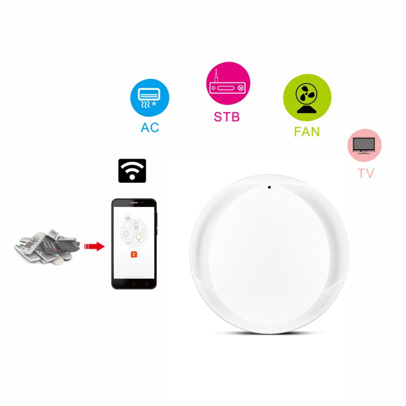 Tuya Smart Life-control remoto inalámbrico Universal, WiFi, infrarrojos, aire acondicionado, TV Smart para Alexa y Google Home