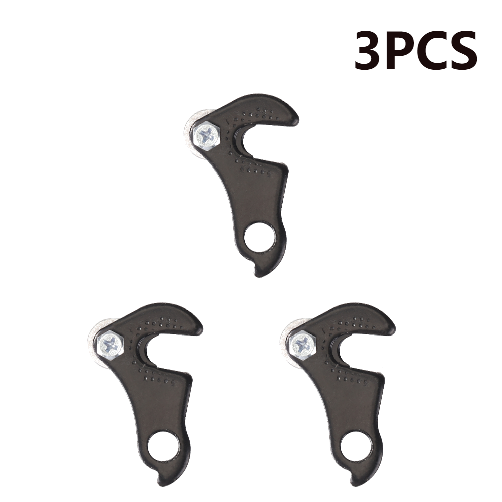 Soporte de suspensión de desviador trasero de bicicleta de montaña, convertidor de gancho trasero portátil para ciclismo, accesorios de herramientas de reparación, 1-5 piezas: Castaño