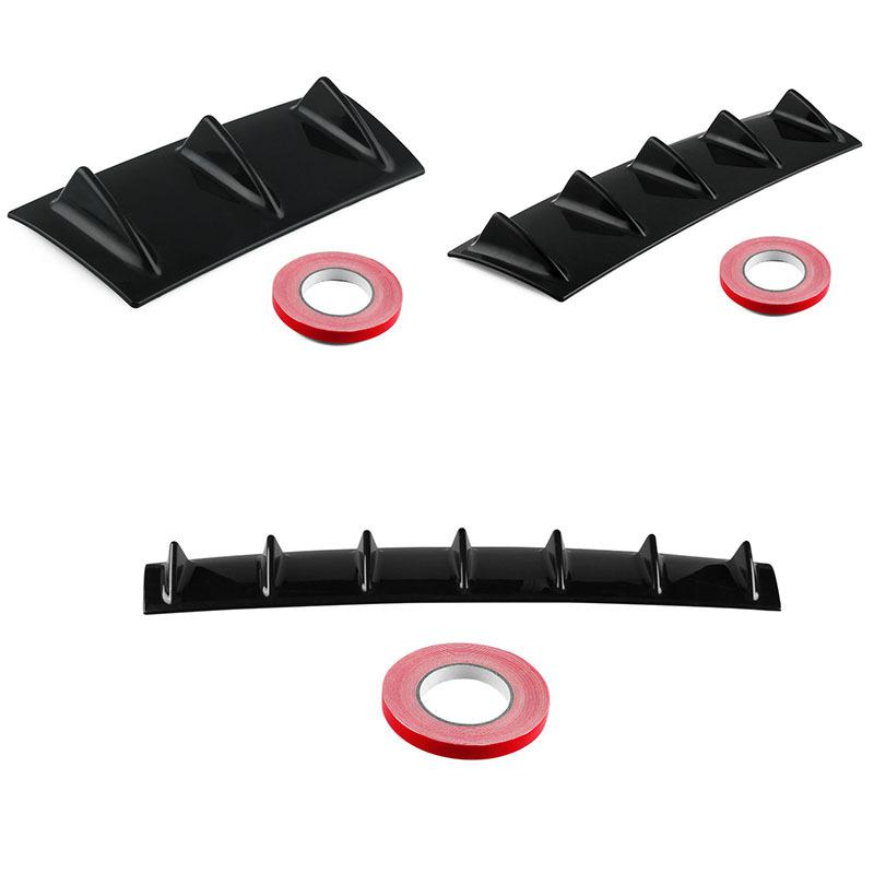 Shark Style Universal Rear Bumper ABS Lip Diffuser Fin Universal Use Car Automobile Accessories Parts Small/Medium/Large