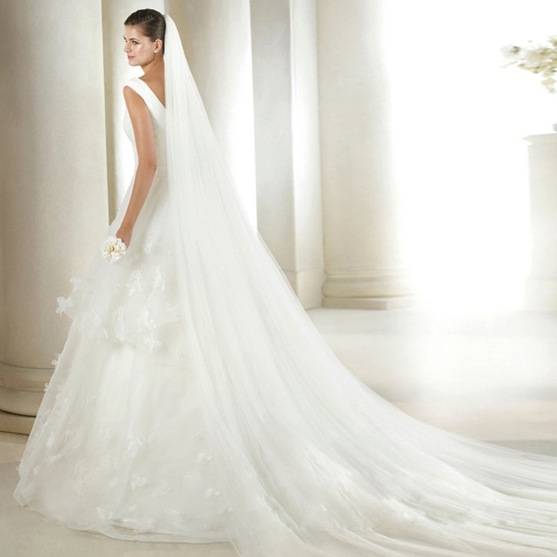 Velo De Capa De Encaje De Tul, Velo De Capa Real, ... - Vicedeal