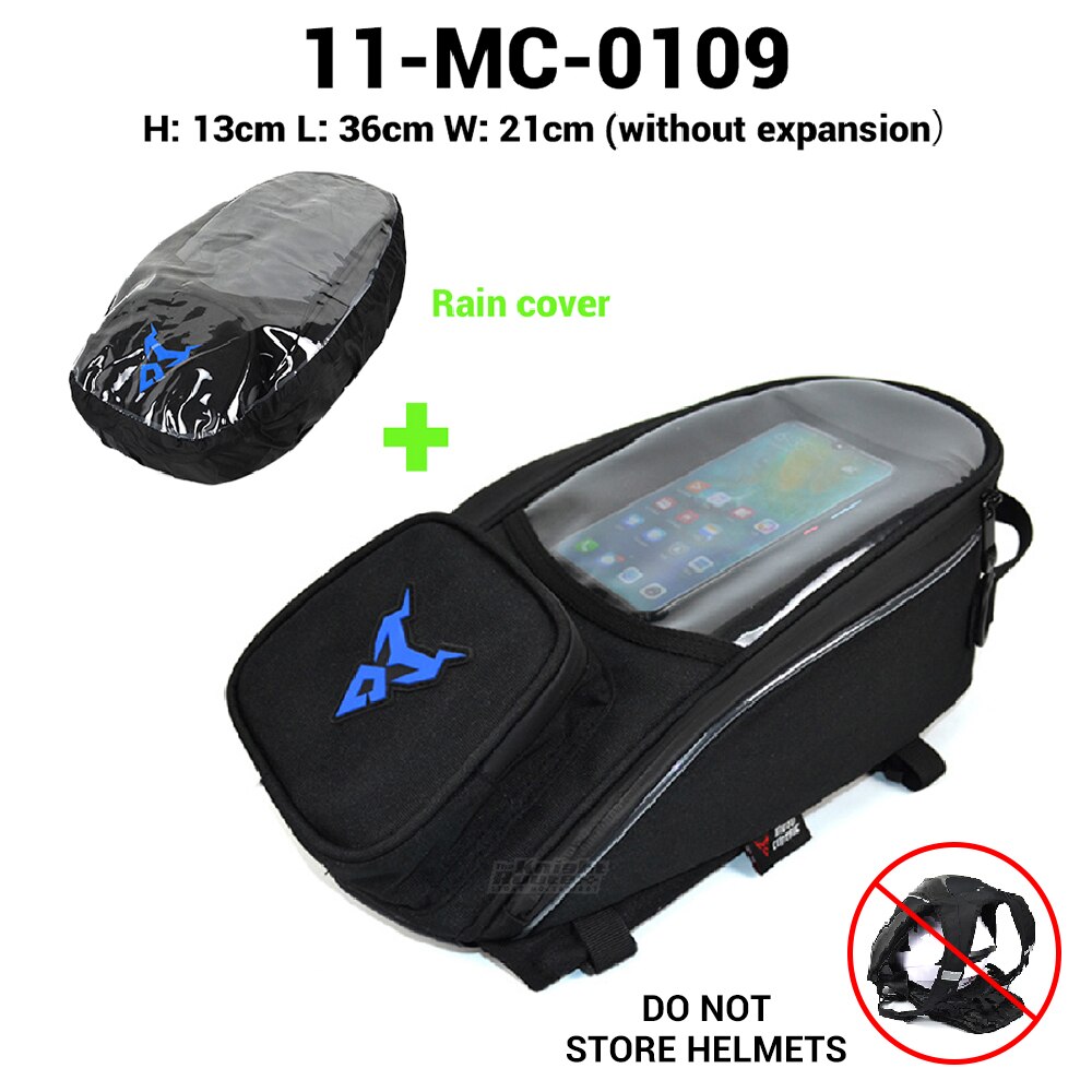 Oxford – sac de réservoir étanche pour Moto, sacoche de selle pour casque, sac d'huile et de carburant, magnétique, boîte aux lettres: 0109-L-BU-Raincover