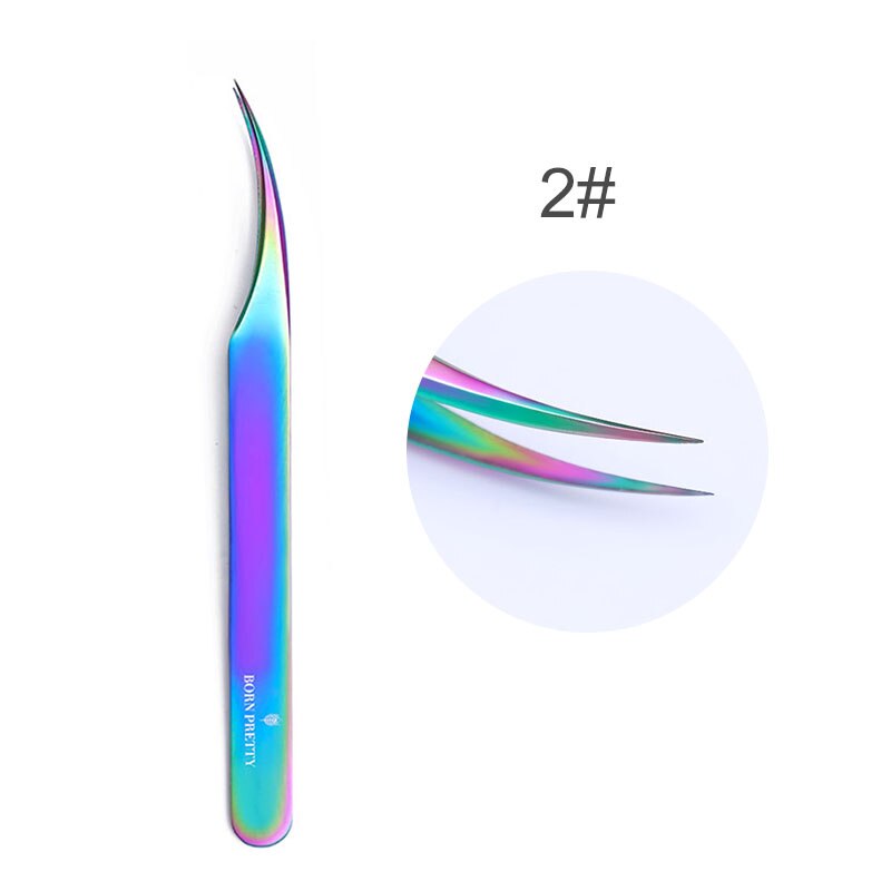 GEBOREN PRETTY Rvs Tweezer Wimpers Wenkbrauwen Hair Remover Tools Eye Brow Trimmer Enten Wimpers Tool: 02