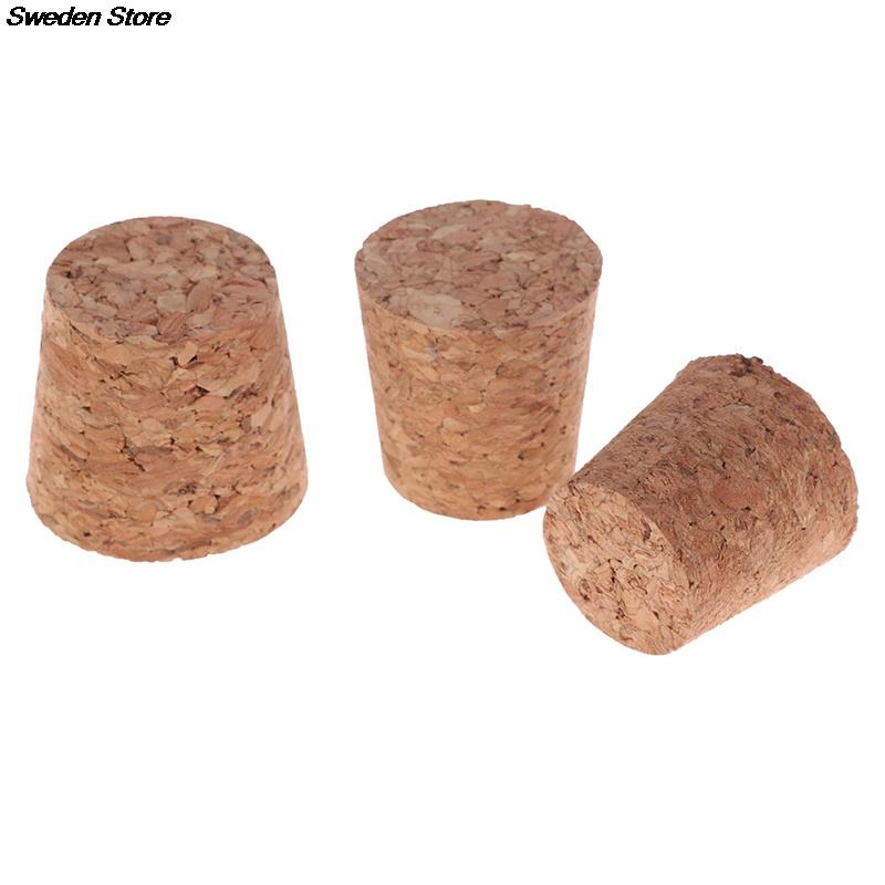 10pcs Wood Wine Glass Bottle Stopper Kettle Pudding Container Cork Cap Burette Buret Tube Lid