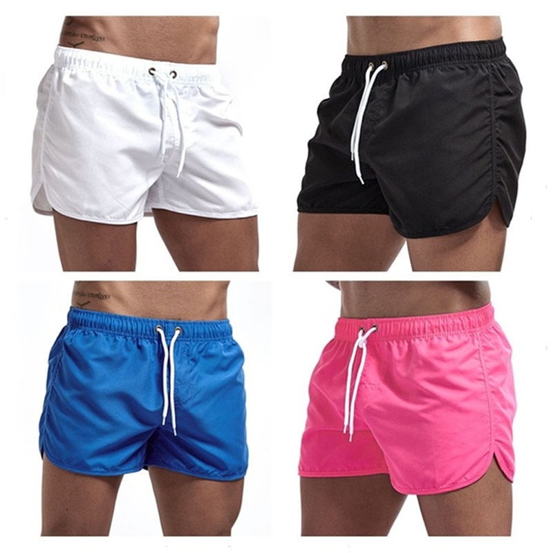 Swimming trunks men Summer Breeches board shorts Casual Bermudas Black White Boardshorts Homme Classic Clothing Beach Short Male