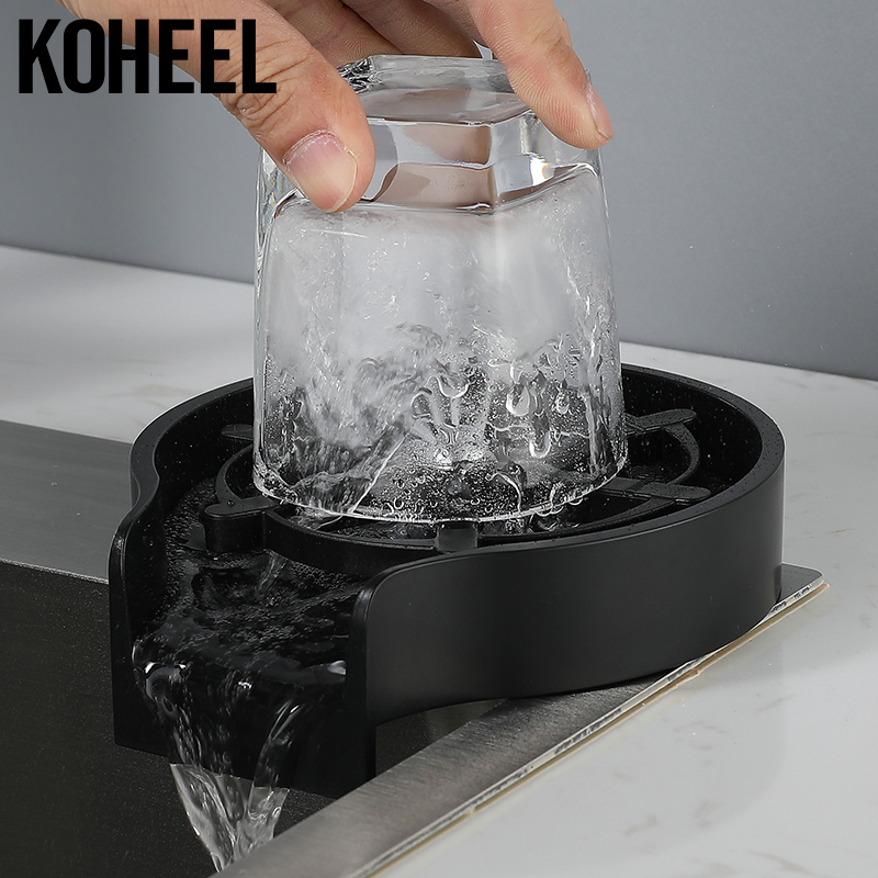 KOHEEL Automatic Cup Washer Bar Glass Rinser Coffee Pitcher Wash Cup Tool Kitchen Kitchen Tools &amp; Gadgets Specialty Tools