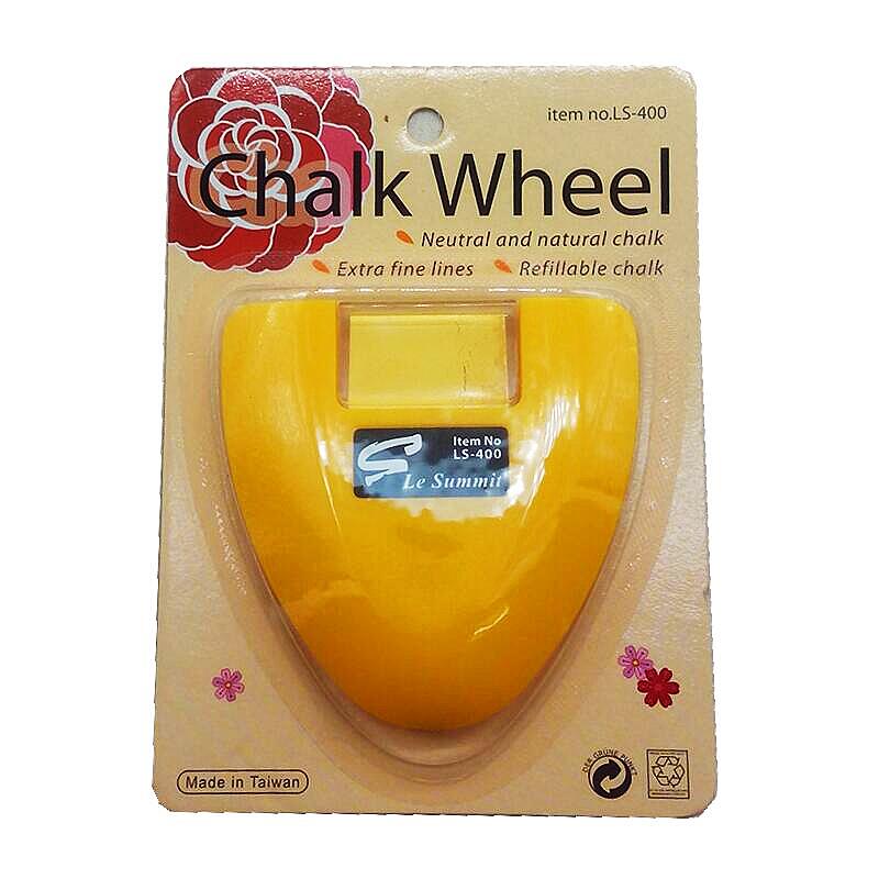 Made in Taiwan Chalk Wheel Fabric Marker Rosy-red/Yellow/Blue/White Tailor's Chalk DIY Sewing Chalk Markers Tools