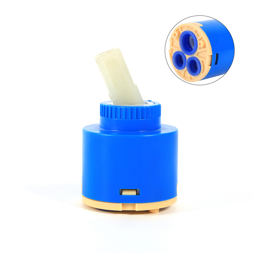 2PC 25/35/40mm Patrone Ventil Ader Elektrische Heizung Wasser Misch Ventil Wasserhahn Patrone Mischer Niedrigen drehmoment Wasserhahn Zubehör
