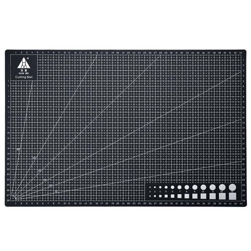 A3A4A5 PVC Cutting Pad Cutting Board Patchwork Sewing Tool DIY Leather Craft Tool Double-Sided Self-Repairing Pad Base Plate: A3 black