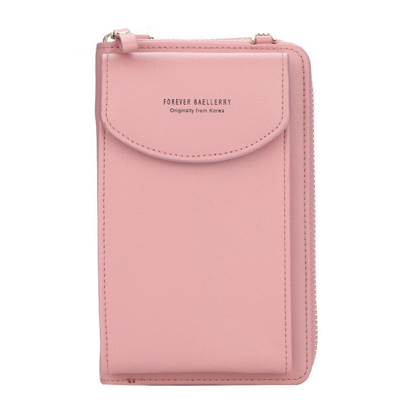 Women Casual Shoulder Straps Bag Simple All-Match Sute Messenger Bags Solid Color Ladies Bags: Dark pink