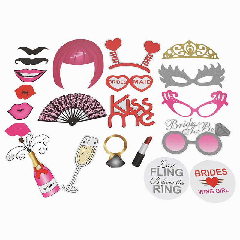 Accesorios para fotomatón de foto de boda accesorios para fotos accesorios para fiestas de bodas