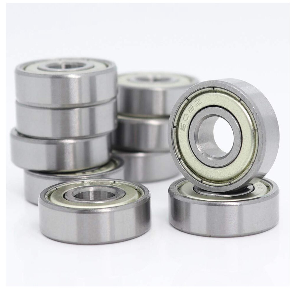 20 stücke Lagerbier 608ZZ ABEC-5 Schlittschuh Kinderwagen Miniatur 608 ZZ Kugellager Lagerbier 3D Drucker Zubehör 8x22x7mm