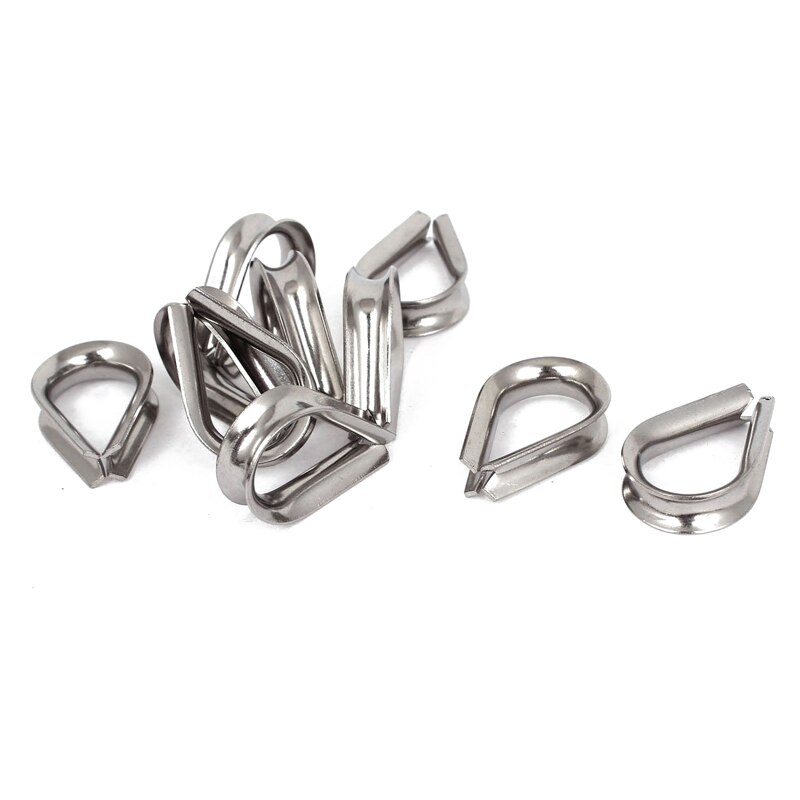 30pcs M5 Stainless Steel Wire Rope Thimbles For 3/16