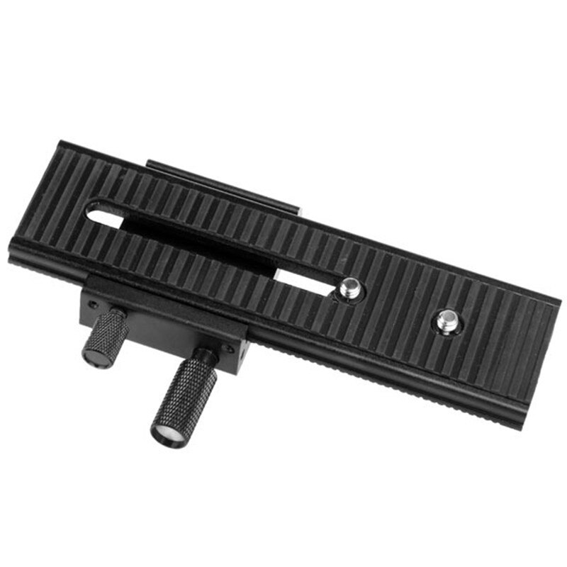 2 Weg FOTOMATE LP-01 Macro Focusing Rail Slider Voor Can & n Nik & n S & ny Pentax DSLR 1/4 "Schroef Scherpstellen Movable