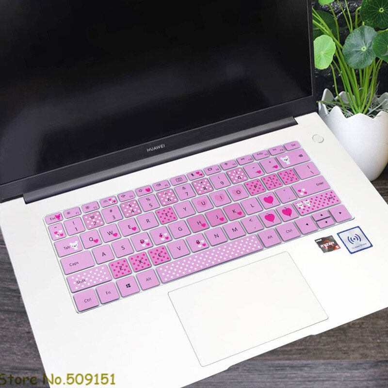 For Huawei Honor MagicBook 15 Laptop 15.6 inch Silicone Keyboard Skin Cover Protector MAGIC BOOK 15-inch: Bear