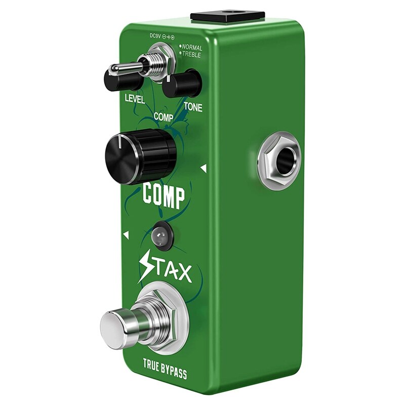 Stax – compresseur de guitare, pédale de Compression analogique, Comp ultime pour guitare électrique, Mini taille, True Bypass