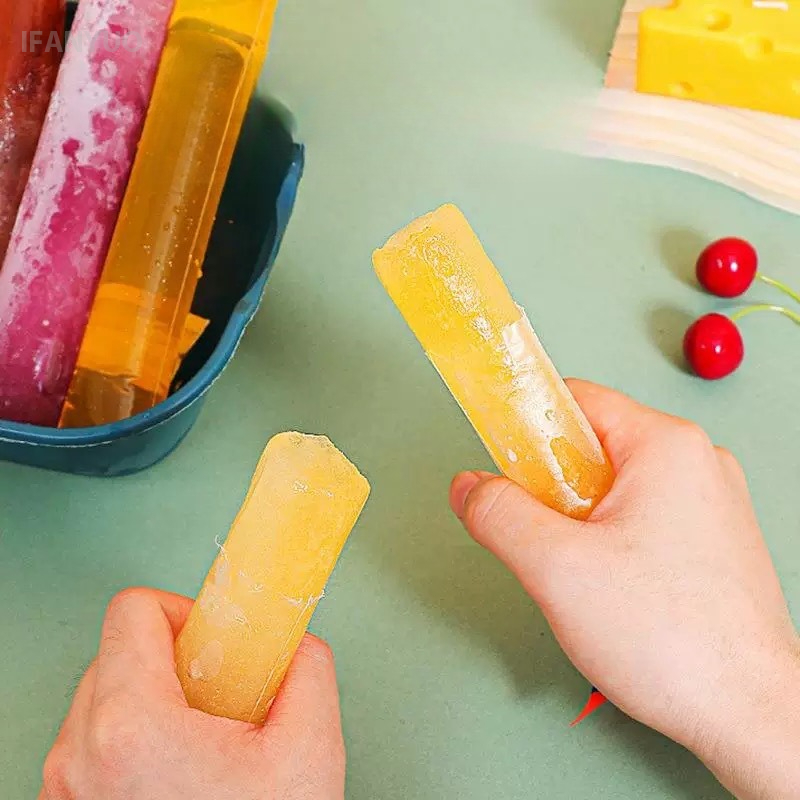 50/100Pcs Disposable Ice Popsicle Mold Bags Kitchen Ice Block Packaging Bag DIY Yogurt Juice Smoothie Bag Mould Tools