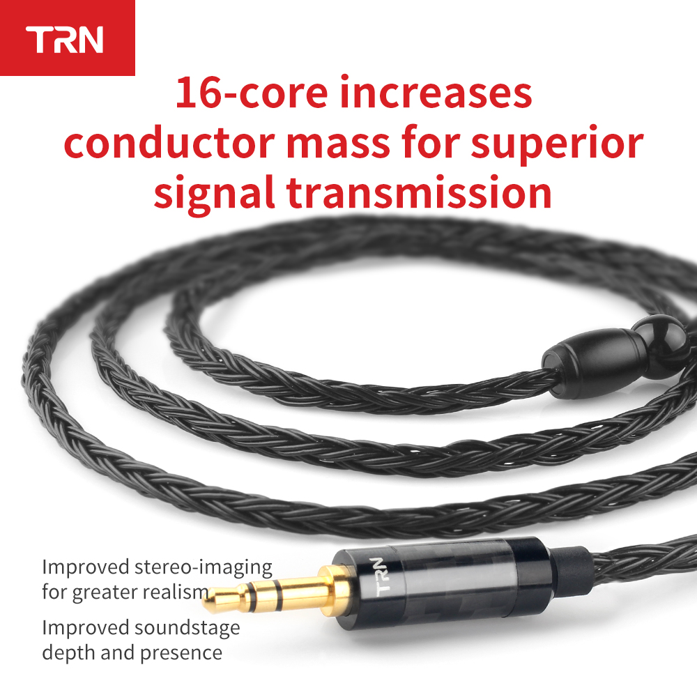 TRN 16 Core Silber Überzogene Kopfhörer Kabel 2,5mm 3,5mm 4,4mm zu 0,75 0,78 2pin mmcx Ausgewogene Hifi ersatz Kopfhörer Kabel