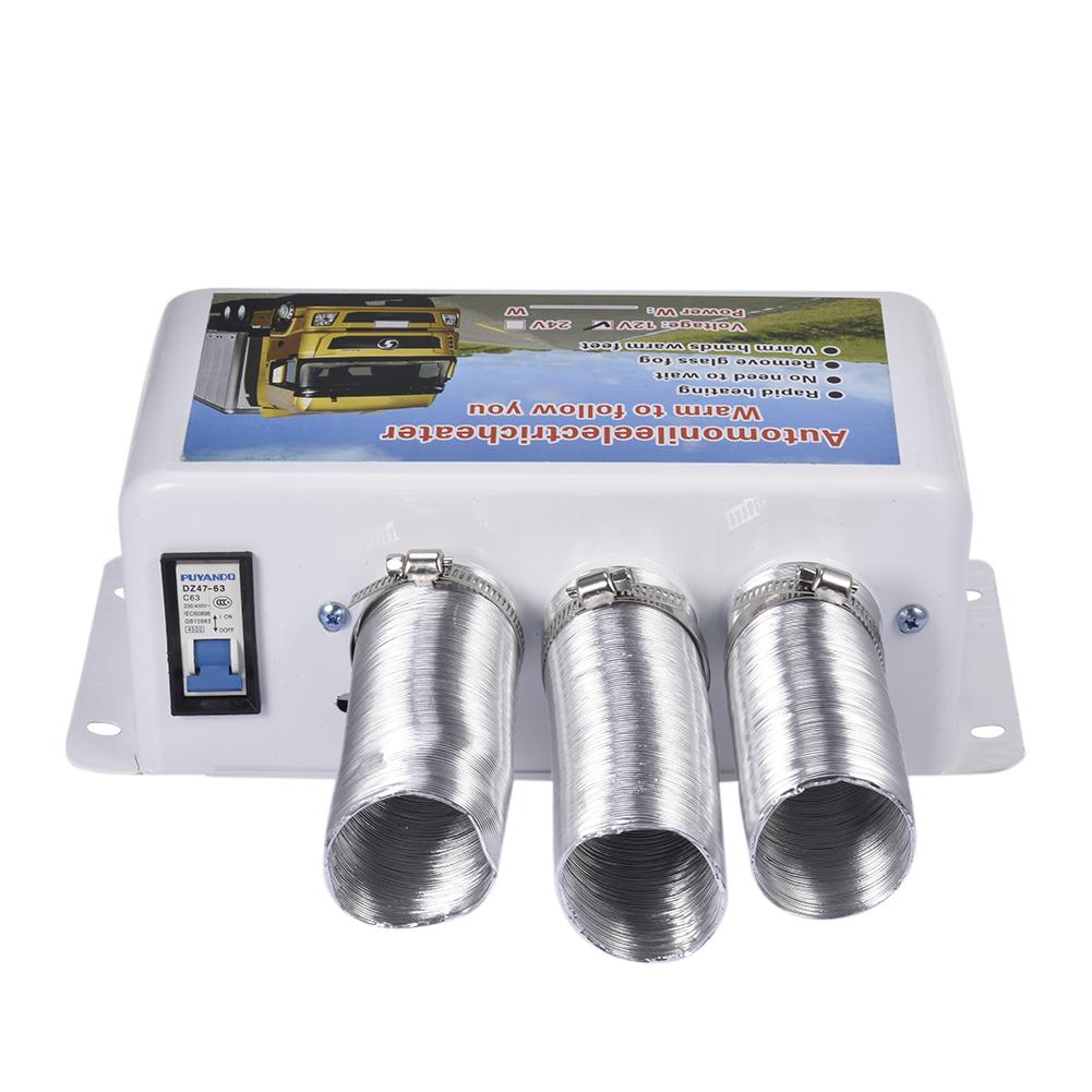 12V/24V 500W-1000W Portable Car Heater Mute Fast Heating Fan Cooling Fan Windscreen Defrosts Defogger Auto Car Heater