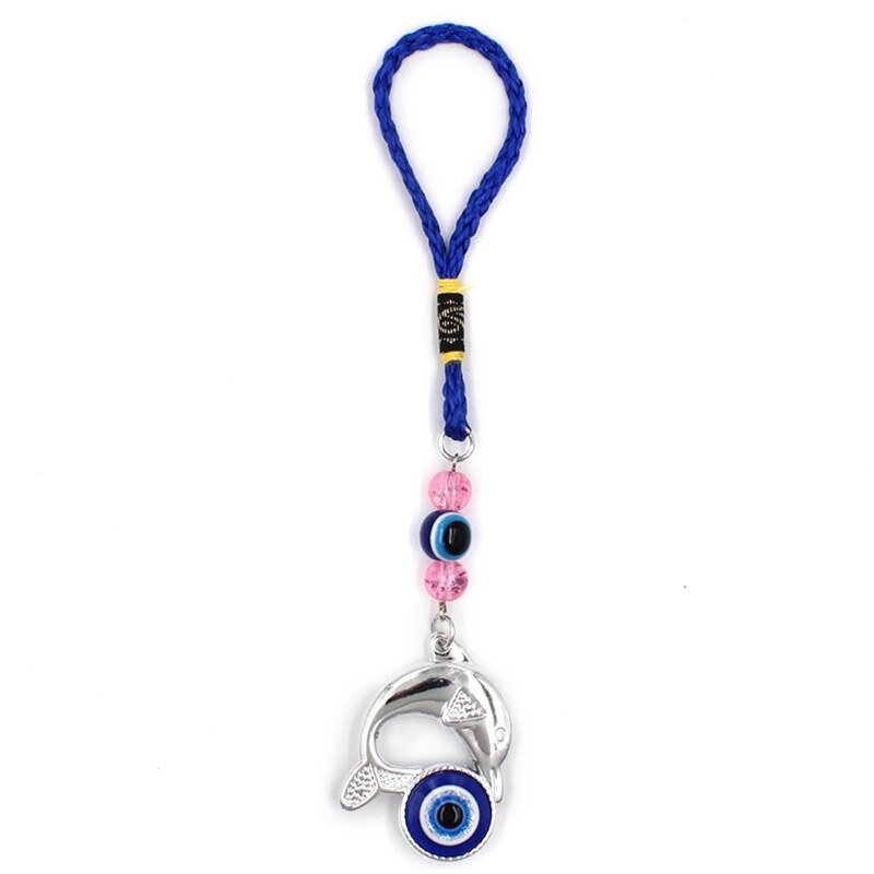 Turks Blauwe Boze Oog Dolfijn Hanger Amuletten Lucky Charm Opknoping Ornament Voor Thuis Slaapkamer Woonkamer Auto Decoratie Housewarm: Red